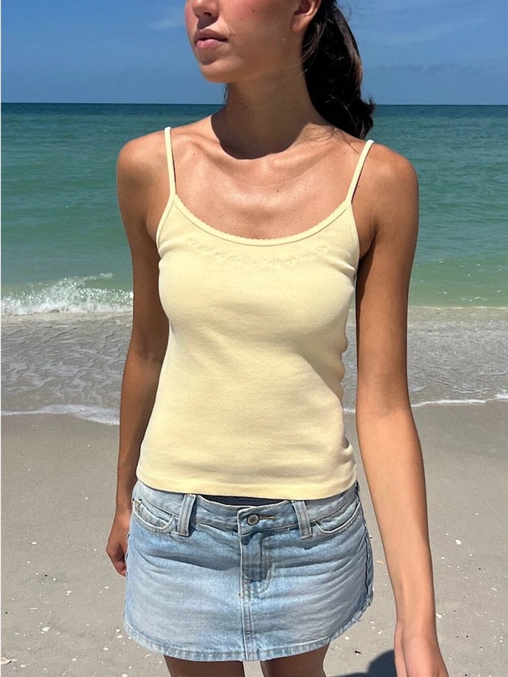 Brandy Melville Skylar Flowers Tank
